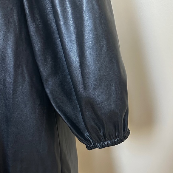 Dolce Cabo Black Faux Leather Mini Dress - Picture 3 of 4